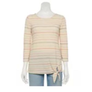 Sonoma Goods for life super soft side knot top